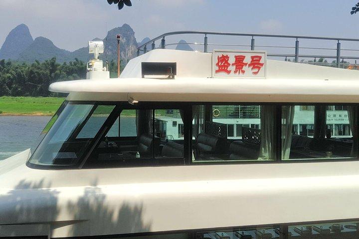1-Day Relaxing Li River Cruise with the 4 Star Luxury boat Upper Deck Seating