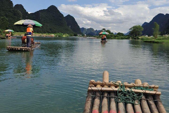 1 Day Yangshuo Countryside Cycling and Yulong bamboo boat Private Tour
