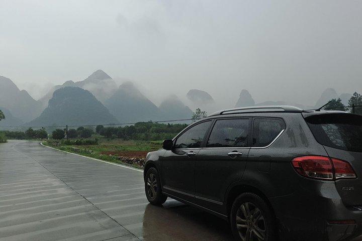 Private car from Yangshuo Hotel to Guilin airport (KWL)