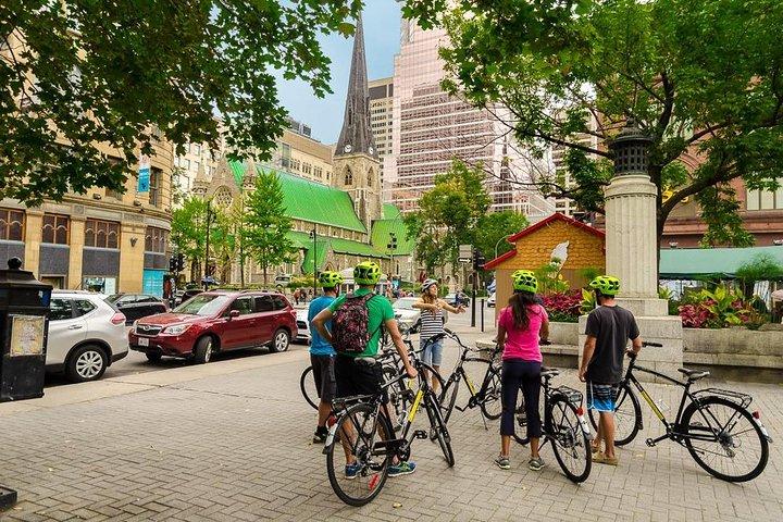 3Hr Montreal Architecture Bike Tour with regular or E-bikes Beer & wine included