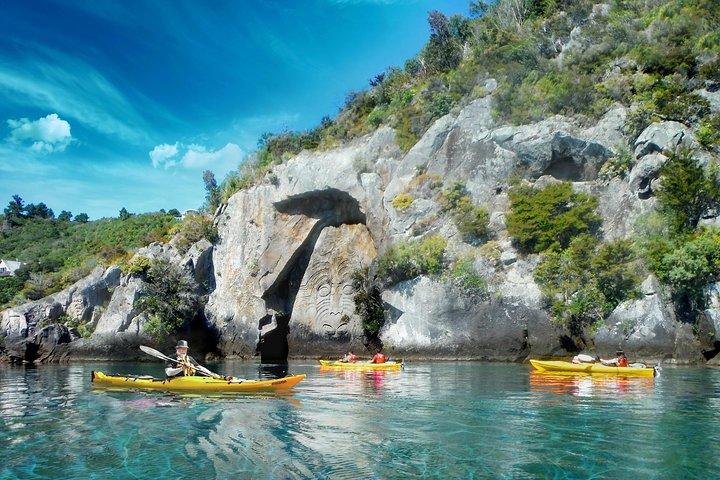 Half-Day Kayak to the Maori Rock Carvings in Lake Taupo