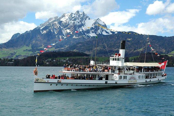 Mt Pilatus self-guided Golden Round Trip from Lucerne incl. boat cruise