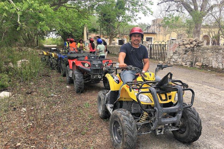 Progreso Misnebalam Ghost Town ATV excursion and Break at Silcer Beach Club