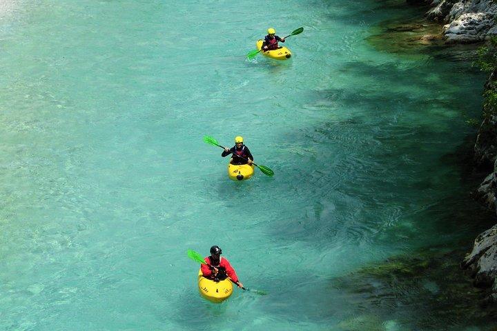 1 day KAYAK COURSE on Soča river, for beginners