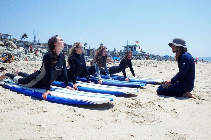 2 Hour Private Group Surf Lessons in Huntington Beach