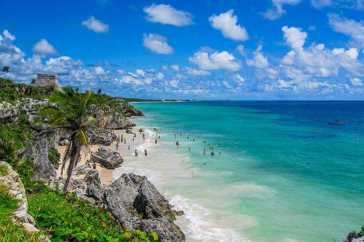 4x1: Coba, Cenote, Tulum and Playa del Carmen Tour from Cancun