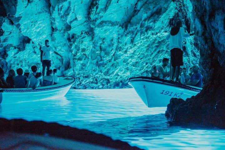 Private Blue cave, Mamma Mia and Hvar, 5 islands speedboat tour