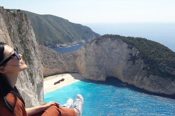 Zakynthos : One day small group tour to Navagio beach Blue Caves & top view 