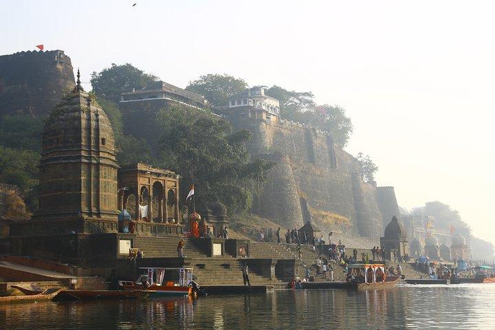 Maheshwar Fort and River banks temples from Bhopal