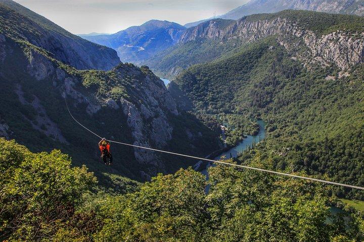 Zipline Croatia: Cetina Canyon Zipline Adventure from Omis
