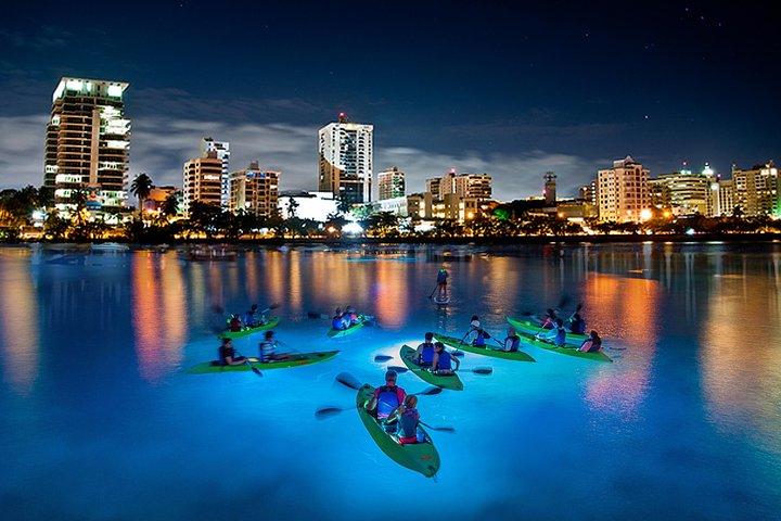 LED Kayak Night Glow Tour in Condado Lagoon