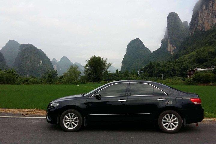 Private transfer from Fenghuang to Guilin and stops at Hongjiang & Longsheng