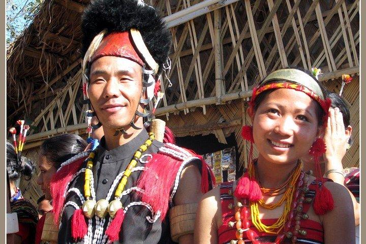 Tribal Nagaland & mountains with deep valleys