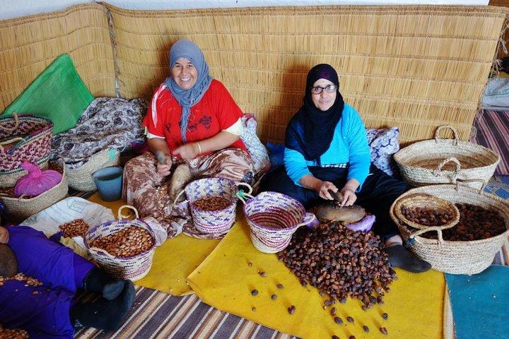 Argan Forest, tea time at a Berbers family & Visit of an Argan cooperative.