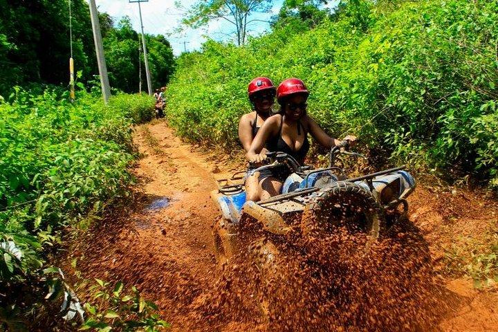 Cancun Best ATV Tour, Ziplines and Cenote Swim with Lunch