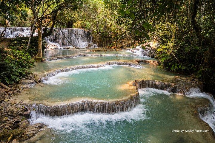 Private Tour Full-day Morning Market, Villages and Scenic Kuang Si Waterfall