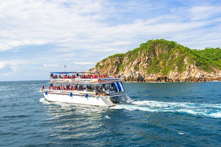 Bays of Huatulco and Snorkeling on a Double Decker Catamaran
