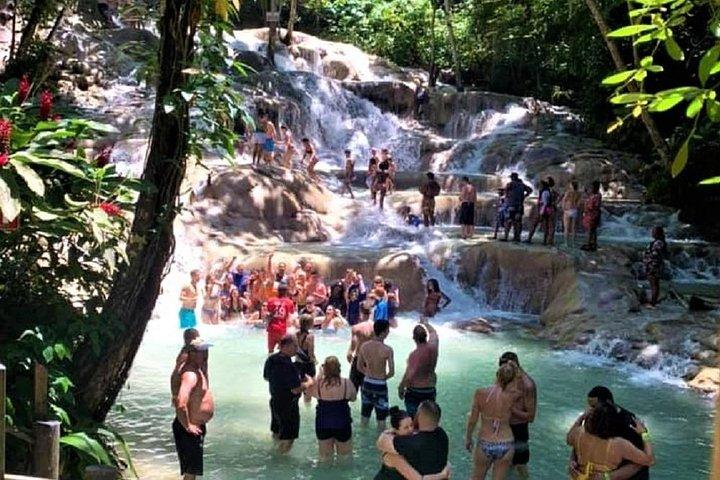Dunn's River Falls and Jungle River Tubing Adventure Tour from Port Antonio