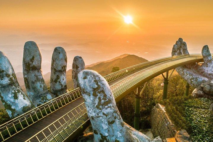 Hue-Golden Bridge-Marble Mountains-Hoi An/Dn by car or vice versa