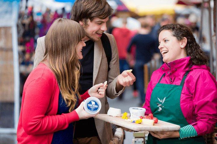 Foodie walking tour of Galway city. Guided. 2½ hours. 