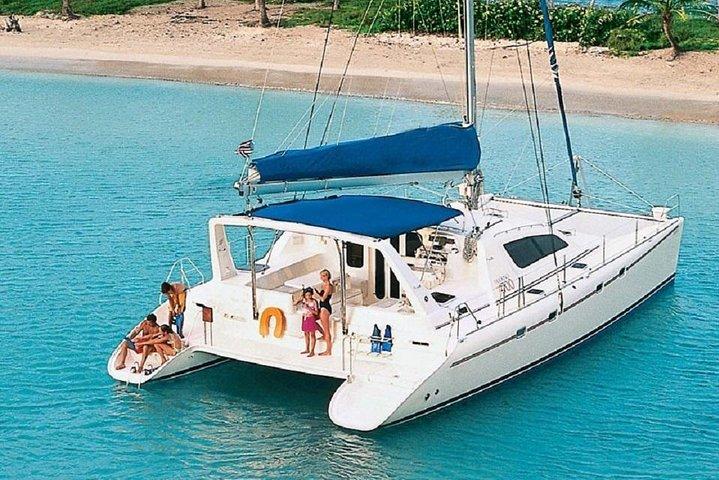 Private Luxury Catamaran Yacht. Full or Half Day Charter - Sail, Beach, Snorkel.