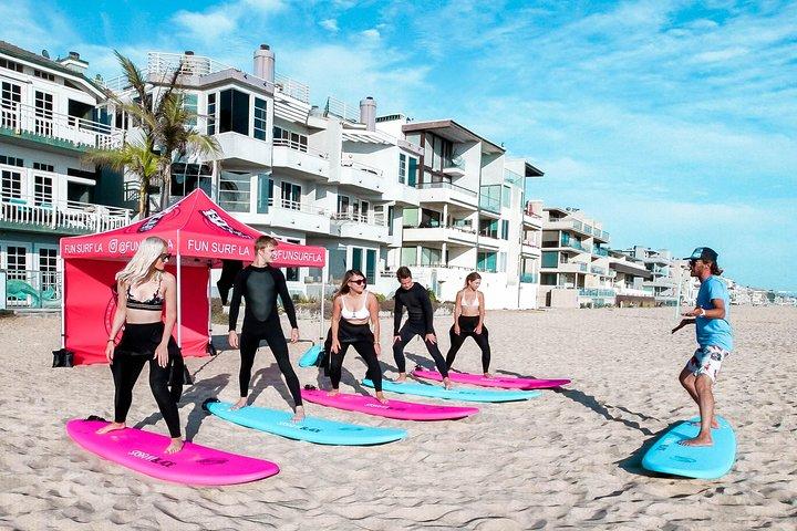 Shared 2 Hour Small Group Surf Lesson in Santa Monica