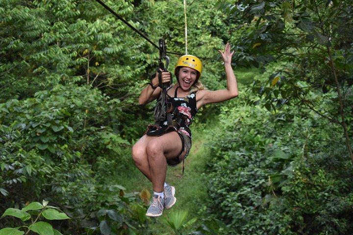 Zipline Tour Arenal + Indigenous culture + Thermomineral pools