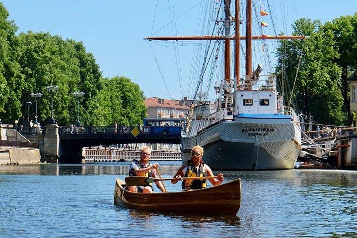 Cedar canoe tour in Klaipeda - ideal for Cruise Ship travelers.