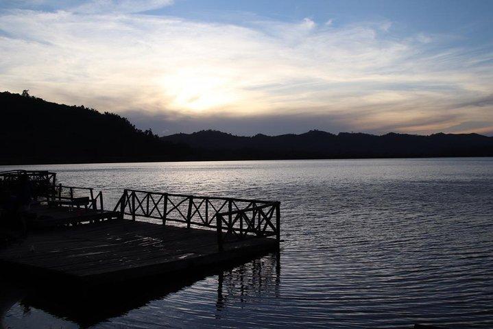 Sunrise or Sunset Canoeing at Lake Mutanda