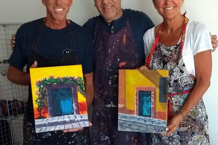 One Painting in One Day, Doors of Mexico workshop Guanajuato