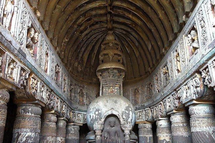 Day tour of Ajanta and Ellora caves from Aurangabad