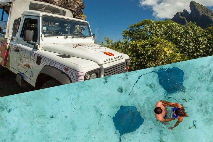 Bora Bora 4WD Tour & Eco Shark & Ray Snorkel Cruise