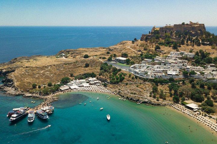 Lindos Day Cruise from Rhodes Town with Swimming stops and Hotel Transfers