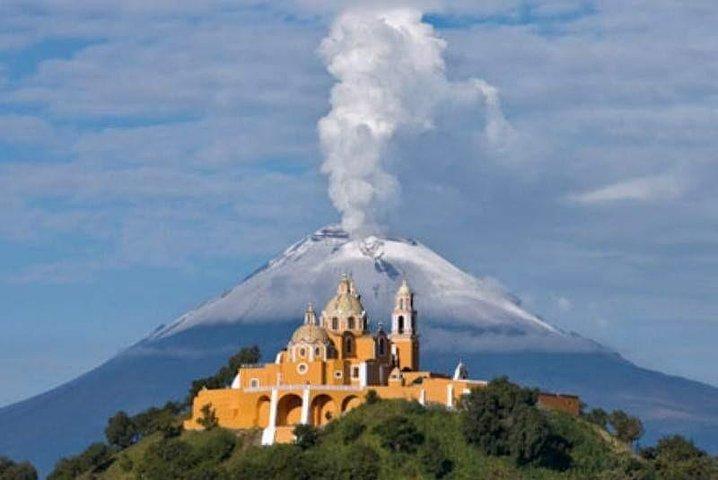 Cholula Pyramid and its churches Puebla