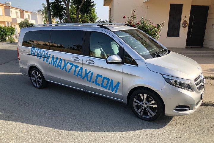 Private Minivan Transfer from Larnaca Airport to Protaras up to 7pax in Taxi