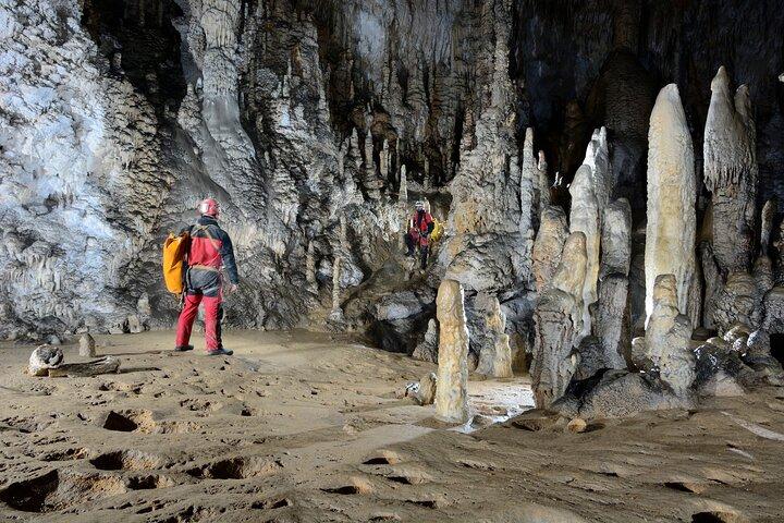 Half day caving in Cueva de Coventosa in Cantabria