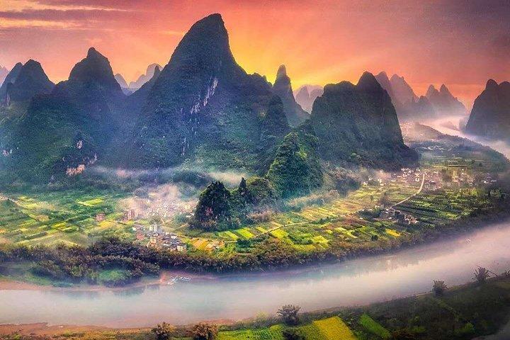 1-Day Guilin City Tour and Ends of Yangshuo from Longji Rice Terraces