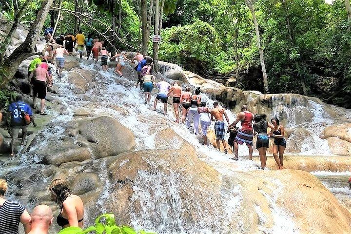 Blue Hole, Secret Falls, and Dunn's River Falls Combo Day-Trip 