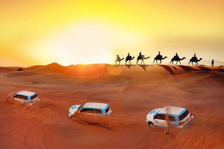 Dubai: Premium Red Dunes, Camel Ride & 5* BBQ at Al Khayma Camp