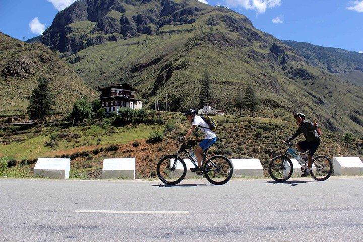 Cycling Across The Thimphu Valley