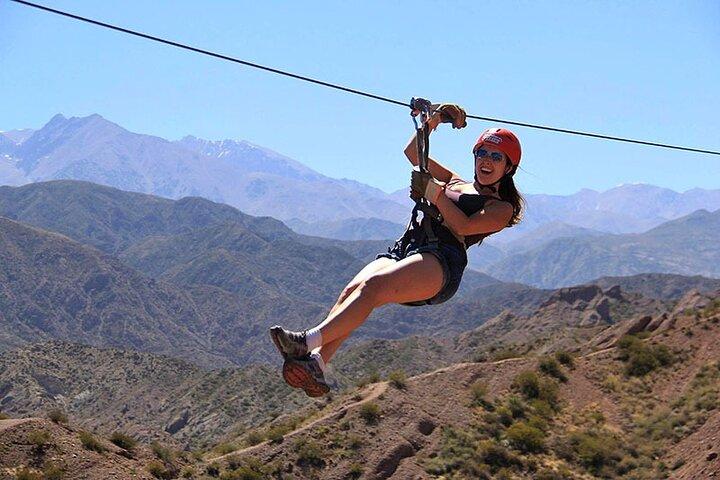 Zipline Adventure from Mendoza in Potrerillos Valley