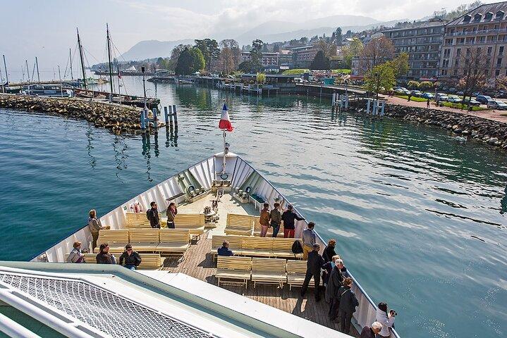 Boat cruise from Lausanne to Evian