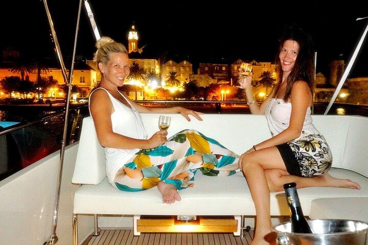 Korcula Island Yacht Cruise Including Wine Tasting and Dinner