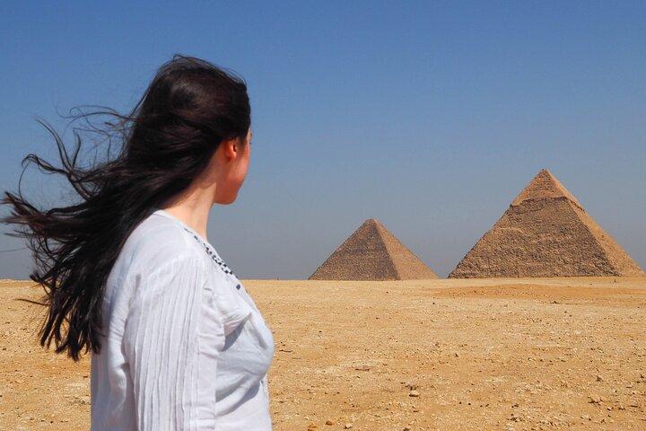 Unique Private Tour Giza Pyramids,Sakkara, Memphis, Lunch& Camel 