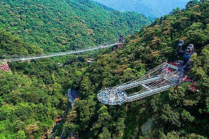 Gulong Gorge Glass Bridge and Underground River Cave Private Tour
