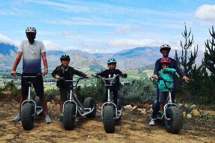 Gravity Scooter and Wine Farm Safari in Franschhoek