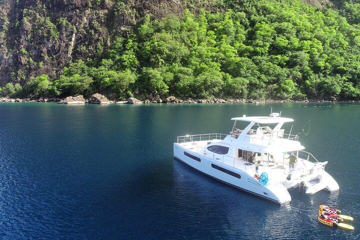 Private Luxury Catamaran Cruise in St. Lucia