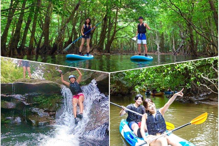 [Iriomote]SUP/Canoe Tour at Mangrove Forest+Splash Canyoning!!