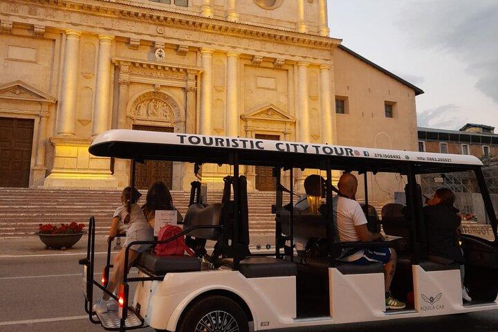 Sightseeing Tour of L'Aquila aboard an Electric Shuttle