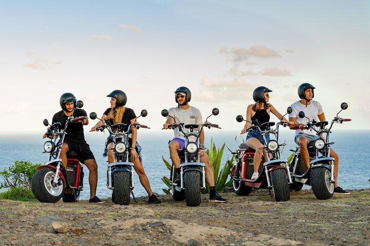 St.Lucia Beaches and Backroads Tour by Electric Big-Wheel Scooter